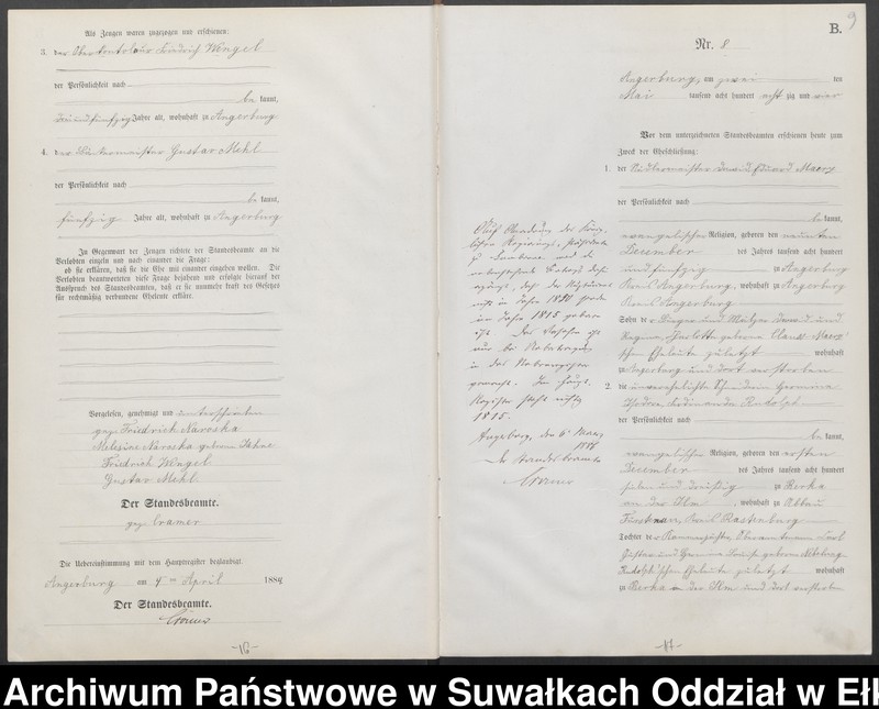 image.from.unit.number "Heiraths-Neben-Register des Preussischen Standes-Amtes Angerburg Kreis Angerburg"