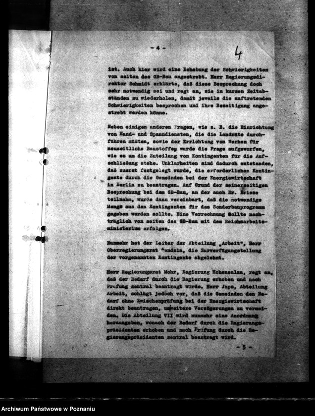 Obraz 8 z jednostki "Vermerk über die Besprechung bei dem Gauleiter. Sonderbauprogramm 1940/ 41."