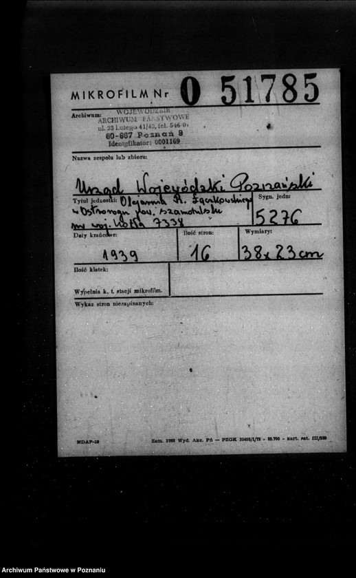 Obraz 2 z jednostki "Mleczarnia R. Łączkowskiego w Ostrorogu powiat szamotulski  nr woj. 7338"