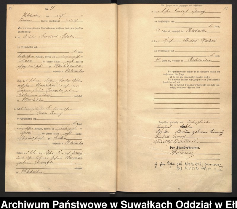 image.from.unit.number "Heirats=Haupt=Register des Königlichen Preussischen Stande-Amtes Nikolaiken Kreis Sensburg"