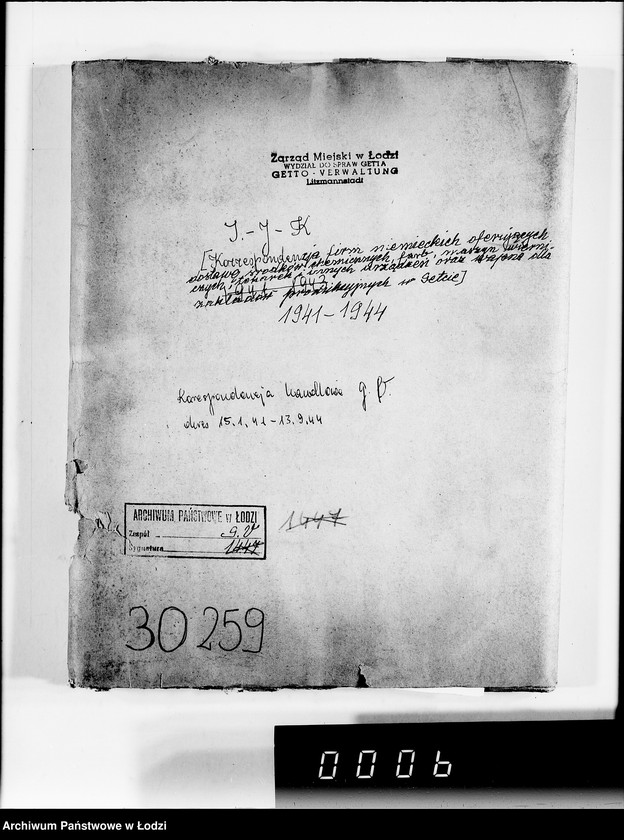 Obraz 4 z jednostki "[Korespondencja firm niemieckich oferujących dostawę środków chemicznych, farb, maszyn wiertniczych, tokarek i innych urządzeń oraz wapna dla zakładów produkcyjnych w Getcie].I-J-K."