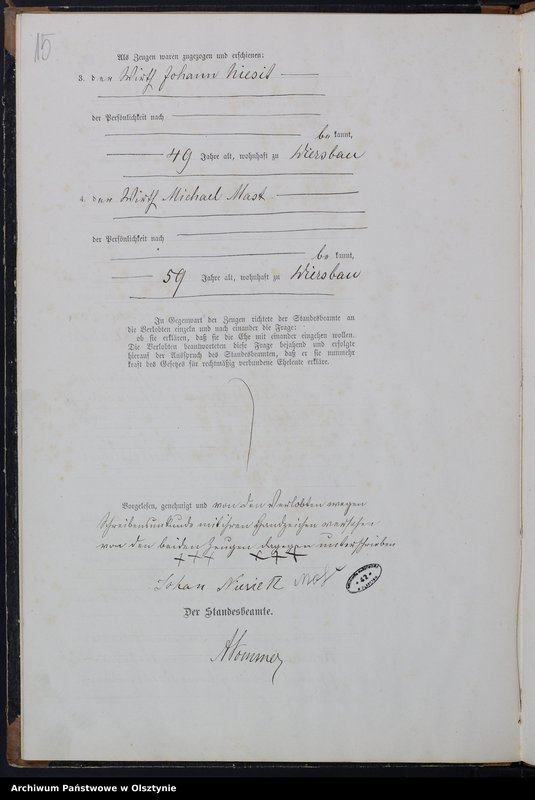 image.from.unit.number "Heiraths-Haupt-Register Nr 1 - 9"