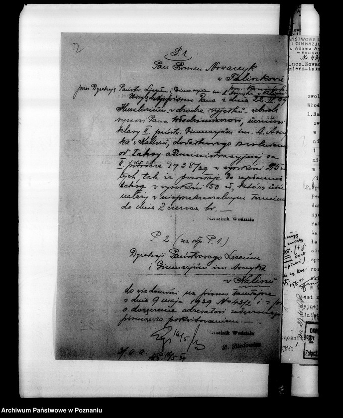 Obraz 6 z jednostki "Państwowe Gimnazjum imienia Adama Asnyka- Kalisz"