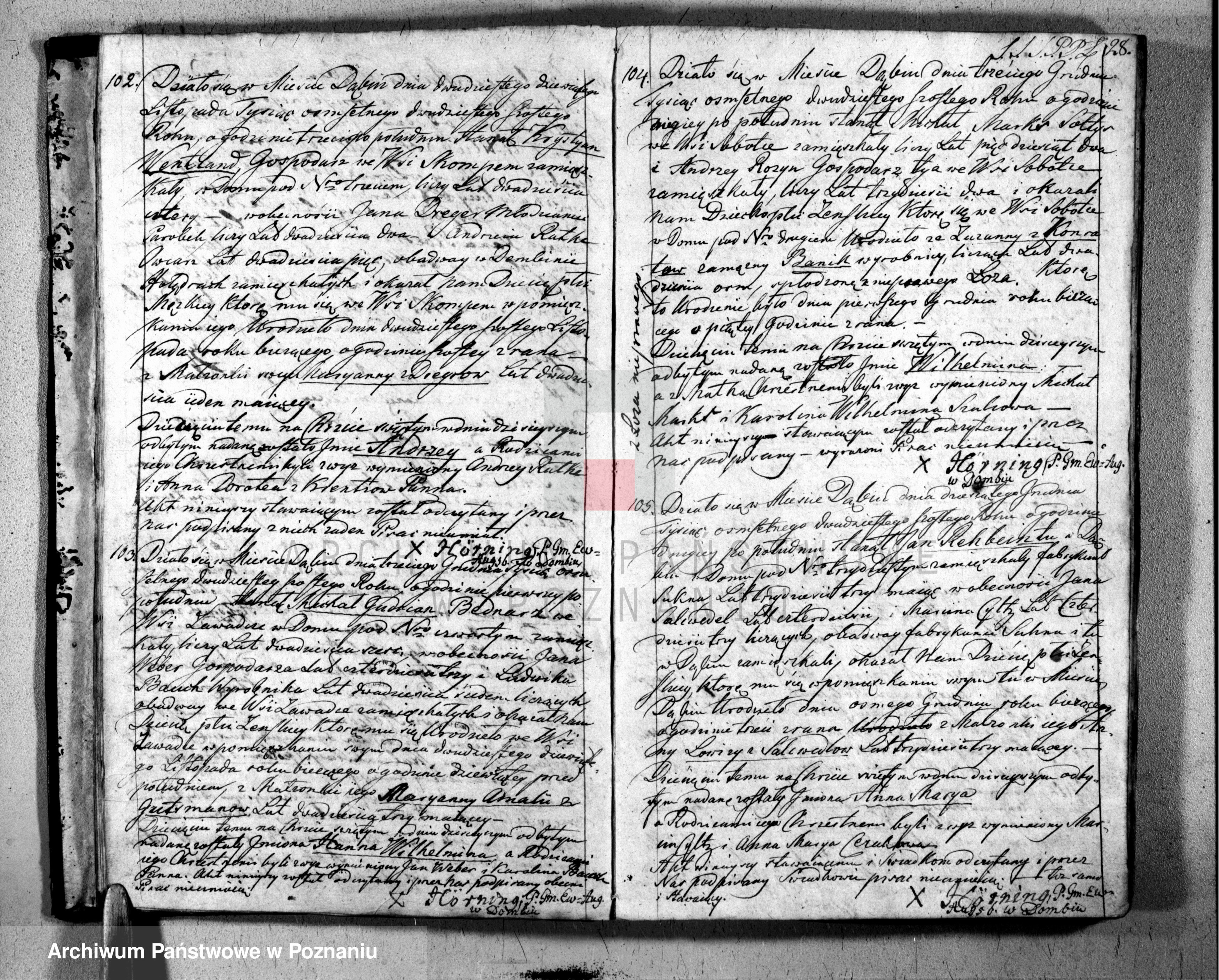 Skan z jednostki: Duplikat urodzonych, zaślubionych i zgonów