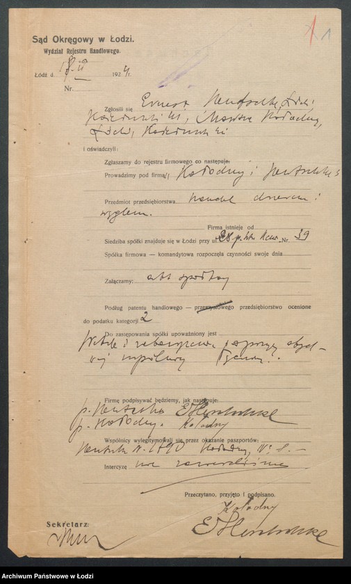 Obraz 3 z jednostki "Kołodny i Hentschke – handel drzewem i węglem"