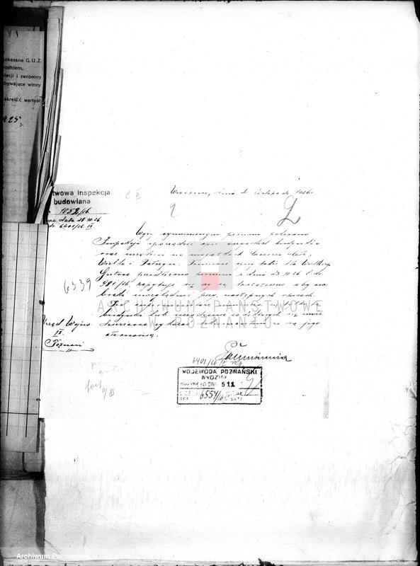 Obraz 8 z jednostki "Sprawy budowlane majątku Chocicza Mała"