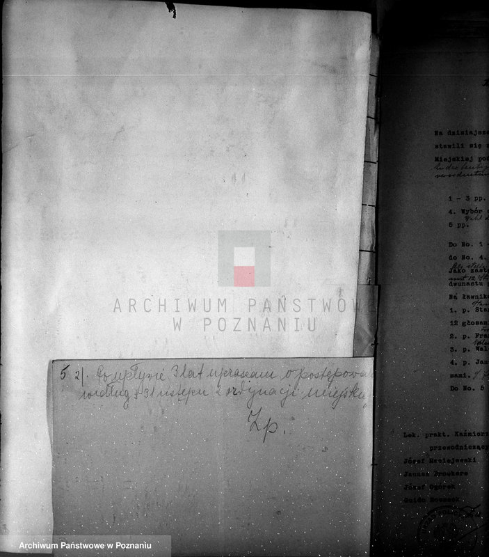 Obraz 9 z jednostki "Członkowie magistratu miasta Kcyni"