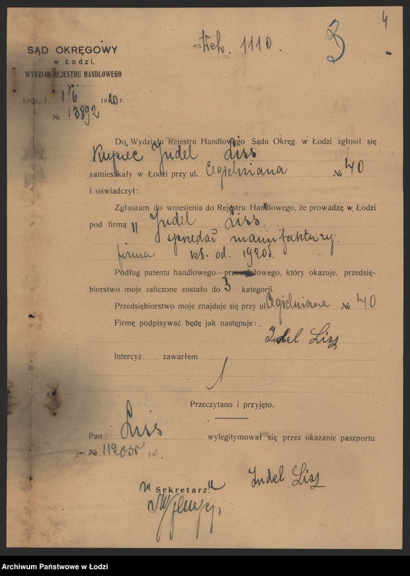 Obraz 6 z jednostki "Judel Liss - sprzedaż manufaktury"