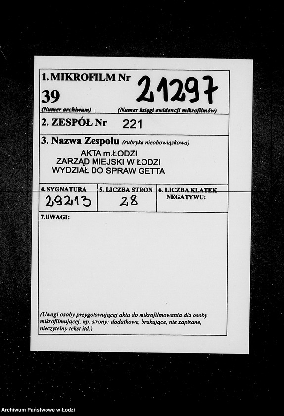 Obraz 2 z jednostki "Anordungen Getto V. von Biebow"