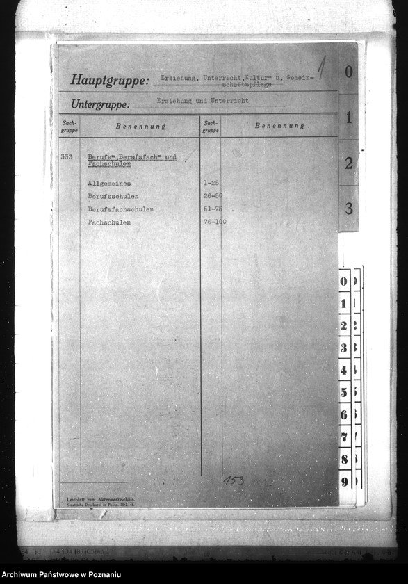 Obraz 5 z jednostki "Aktenplan der Berufs-, Berufsfach- und Fachschulen"