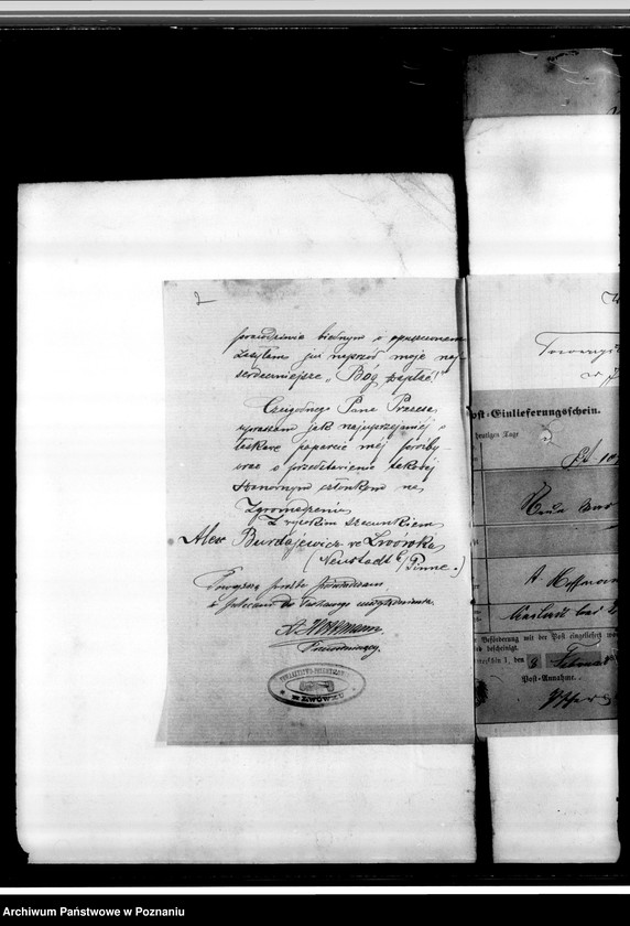 Obraz 4 z jednostki "Korespondencja, podania o przyjęcie na członków, sprawy finansowe, odezwy"