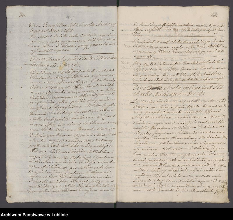 Obraz 14 z jednostki "Acta iudicii advocatialis et scabinalis civitatis SRM Lublinensis donationum, inscriptionum, roborationum, cessionum, oblatarum, relationum, manifestationum ac aliarum"