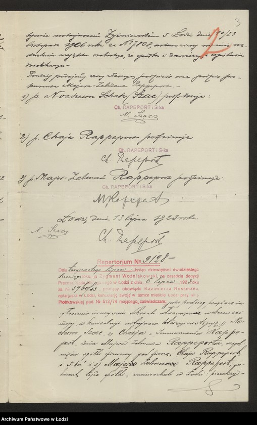 Obraz 5 z jednostki "Chaja Rappeport i S-ka- fabrykacja i sprzedaż towarów manufakturowych"