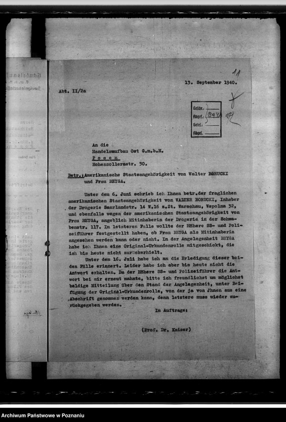 Obraz 15 z jednostki "Erfassung der Drogerien"