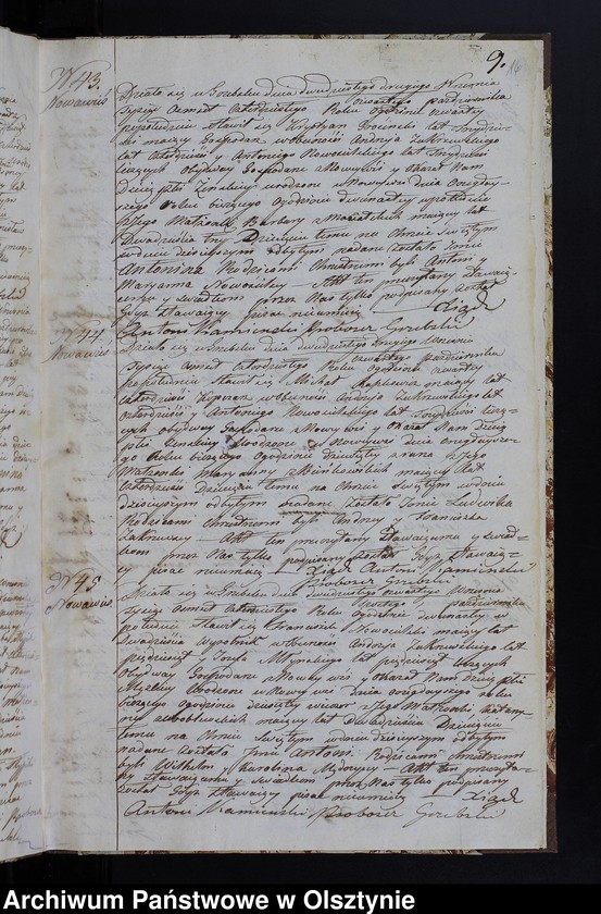 image.from.unit.number "Parafia Grzebsk Duplikat Akta Urodzenia, Zeńścia, Zaślubienia Rok 1840"