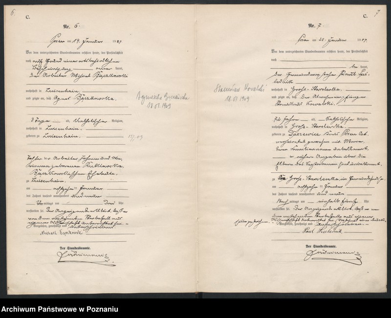 Obraz 6 z jednostki "Księga miejscowa zgonów [Rejestr główny zgonów]"