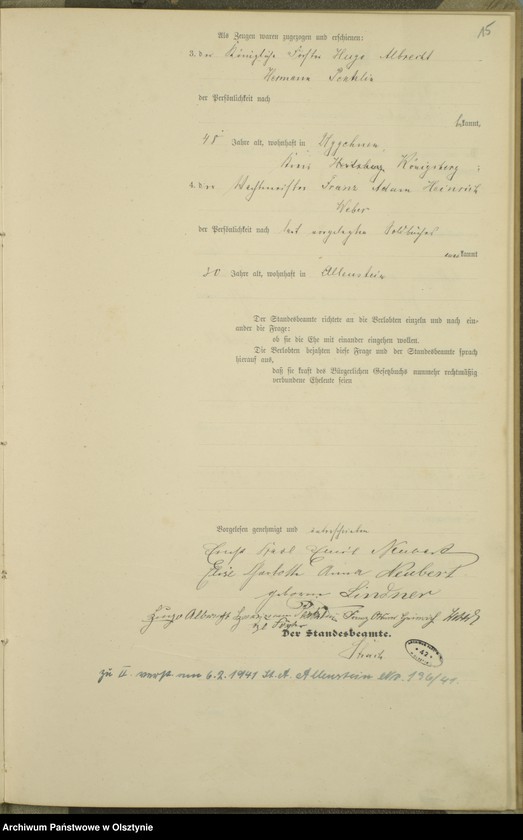 image.from.unit.number "Heiraths-Haupt-Register Nr 1 - 23"