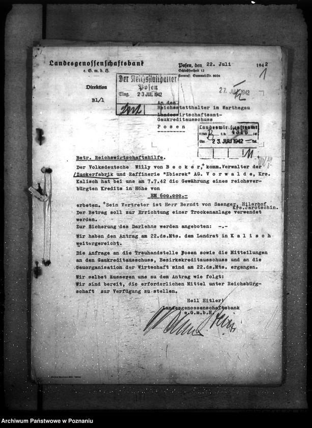 Obraz 5 z jednostki "Przyznanie pomocy gospodarczej dla cukrowni "Zbiersk""