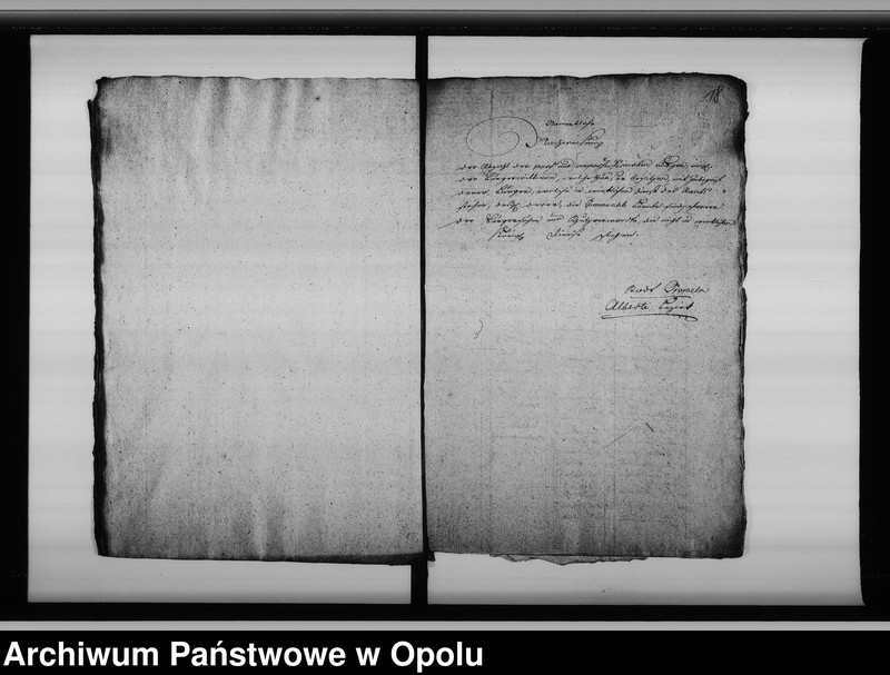 image.from.unit.number "Acta von Organisirung einer Bürgergarde bey der Stadt Oppeln Vol. No 1 de anno 1812"