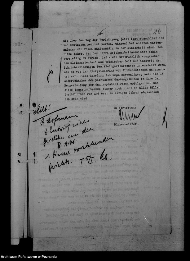 Obraz 14 z jednostki "Korespondencja i plany sytuacyjne ogródków działkowych w Poznaniu"