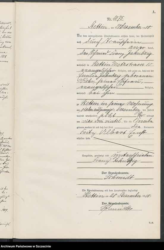 Obraz 13 z jednostki "Geburts-Register"