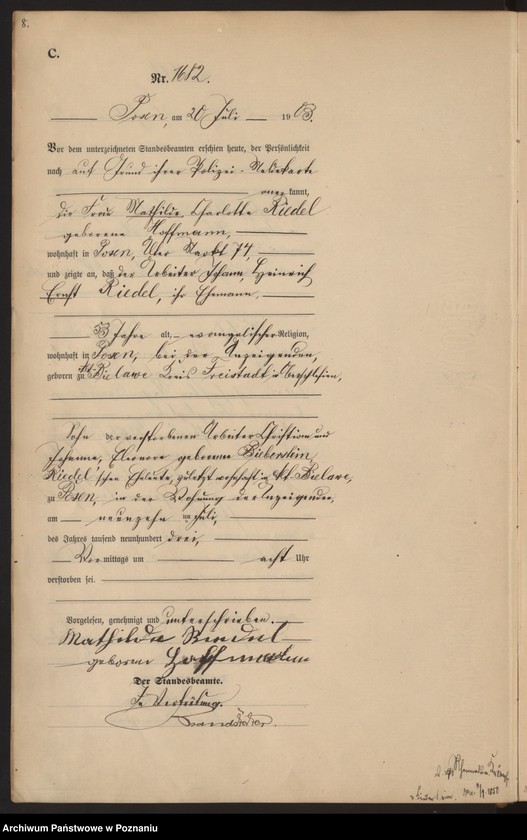 Obraz 11 z jednostki "Księga zgonów tom IV"