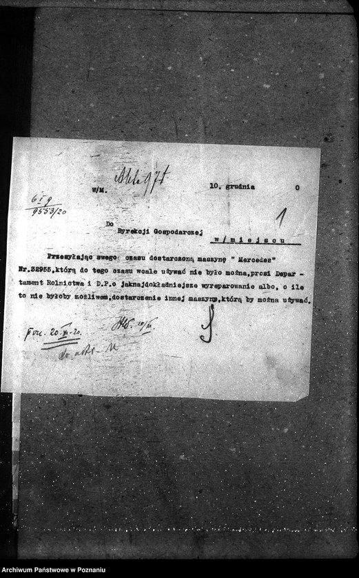 Obraz 5 z jednostki "Sprawy gospodarcze-ogólne maszyny do pisania"