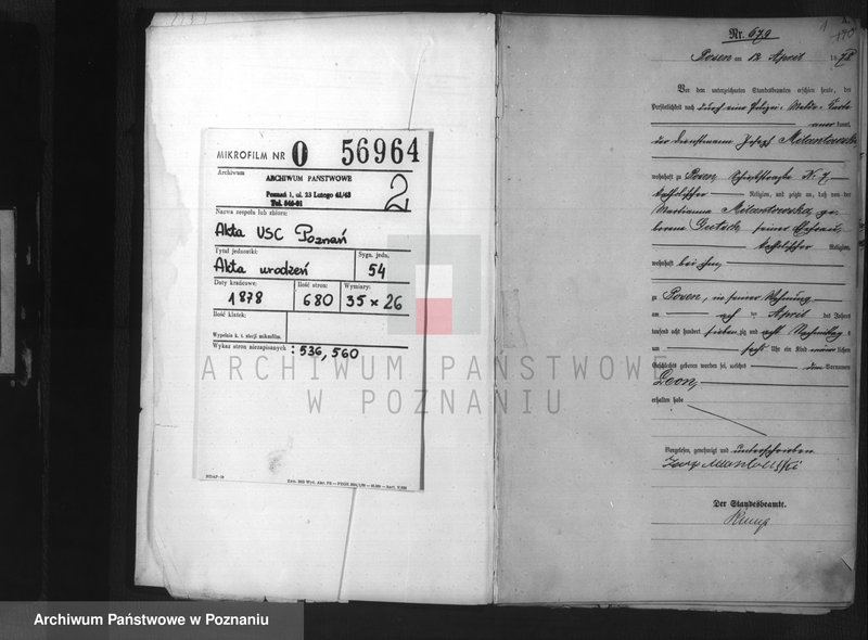 Obraz 2 z jednostki "Księga urodzeń t. II"