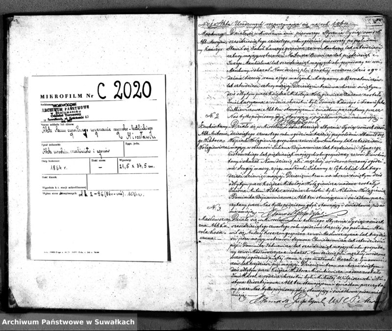 image.from.unit.number "D.Ł. Par. Mirosław 1864 r."