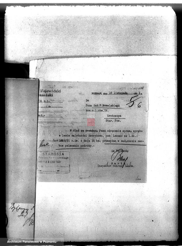 image.from.unit.number "Nadzór nad gospodarką w lasach majątku Henrykowo powiat leszczyński"