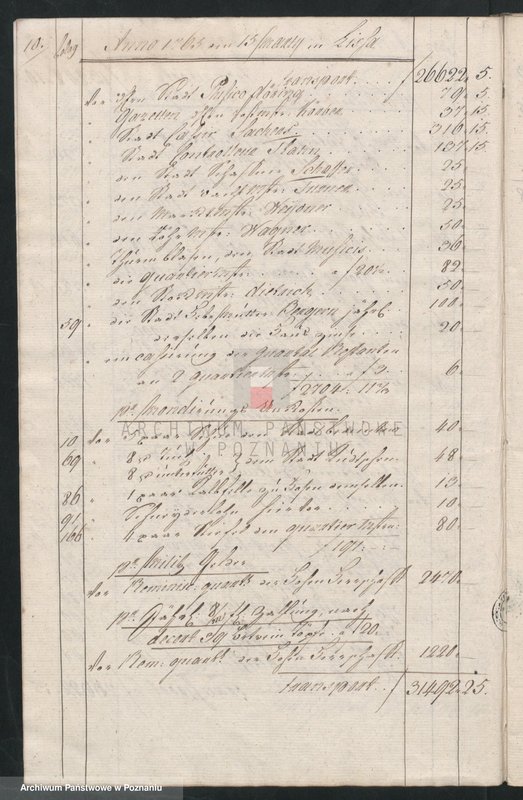 Obraz 12 z jednostki "Quartalrechnungen der Stadt Lissa; język niemiecki"