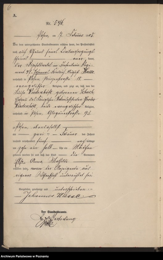 Obraz 8 z jednostki "Księga miejscowa urodzeń tom II"