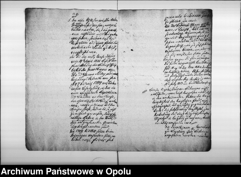 Obraz 9 z jednostki "Manual Acten der hiesigen katholischen Parochianen in der Streit-Sache c/. Fiscum betreffend die gefordert[en] Beiträge zum Bau des Pfarrhaußes in Oppeln Vom Jahre 1828 bis Nov: 1832"