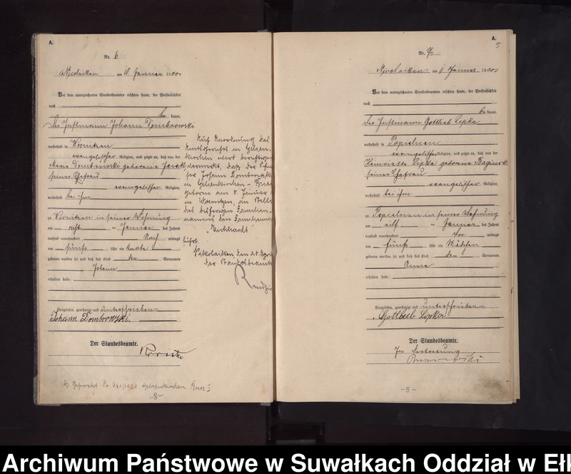 image.from.unit.number "Geburts-Haupt-Register des Königlichen Preussischen Standes-Amtes Nicolaiken Kreis Sensburg"