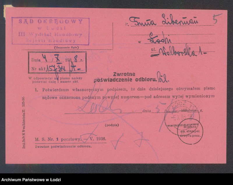 Obraz 7 z jednostki "Tuna Liberman – sprzedaż resztek bawełnianych"