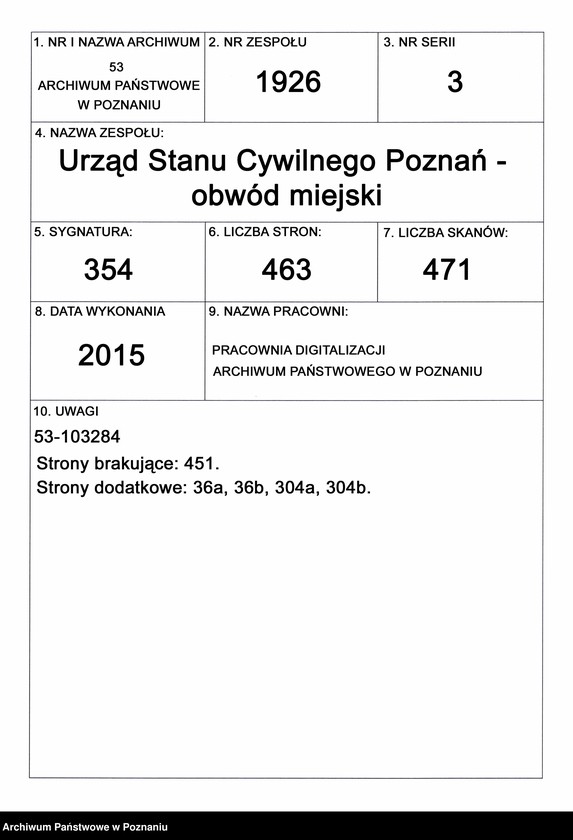 Obraz 1 z jednostki "Księga małżeństw t. I"