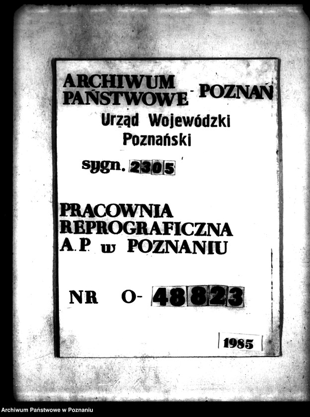 Obraz 1 z jednostki "Majątek Mianowice wyłączenie z art. 4,5 ustawy o reformie rolnej Paweł Tschuschke - spadkobierca"