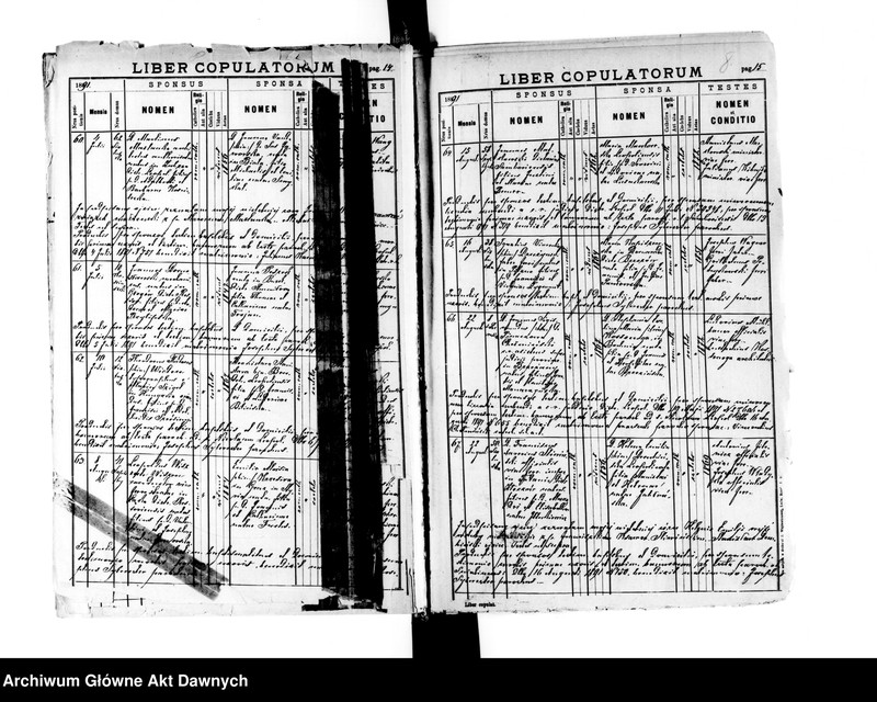 image.from.unit.number "Parafia: Lwów, parafia św. Marii Magdaleny. Dekanat: Lwów. Księga metrykalna urodzeń, ślubów i zgonów dla całej parafii."