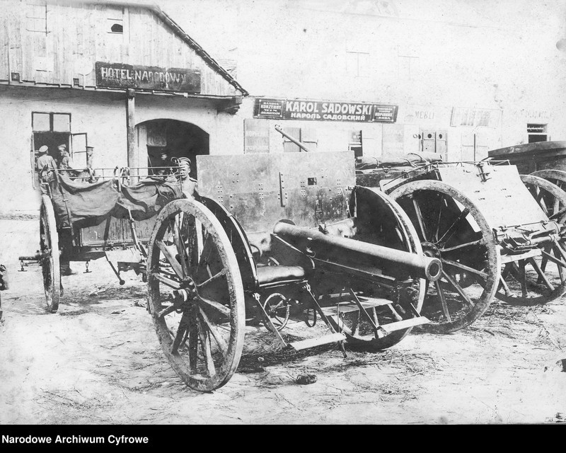 Obraz z jednostki "Austriackie armaty zdobyte przez Rosjan pod Rohatynem w Galicji Wschodniej"
