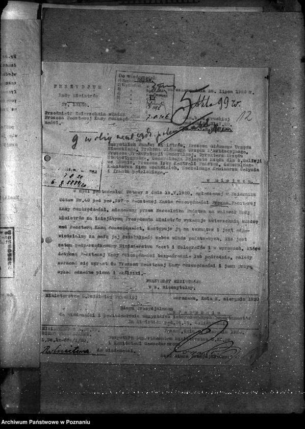 Obraz 15 z jednostki "Sprawy gospodarcze-ogólne Komunikaty Biura Prezydialnego"