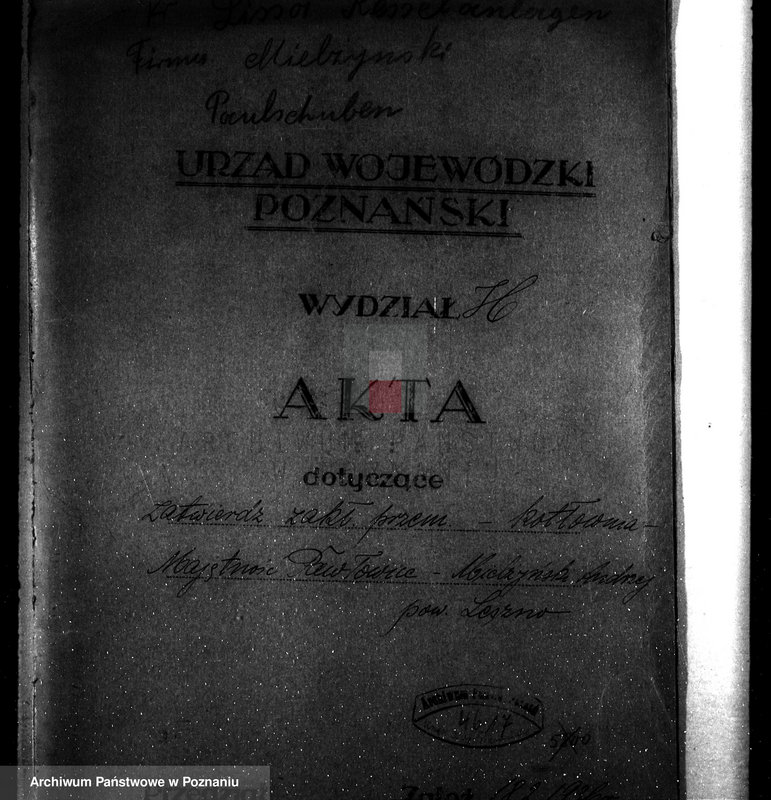Obraz 4 z jednostki "Zatwierdzenie zakładu przemysłowego - kotłowni w maj. Pawłowice -A. Mielżyńskiego pow. leszczyński"