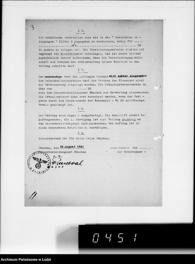 Obraz 7 z jednostki "Kriegsauftrag J.S.243 Holzschuhe [dla Heeresbekleidungsamt München] 85"