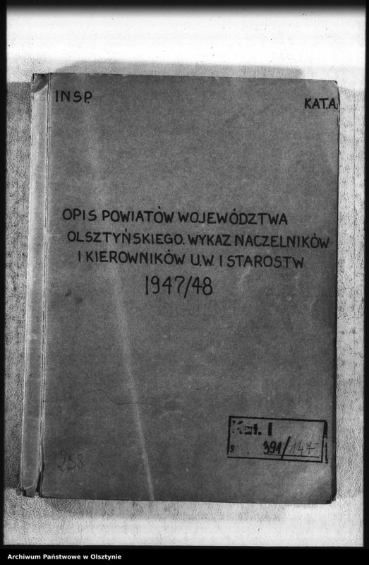 image.from.unit.number "Opis powiatów woj. olsztyńskiego. Wykaz naczelników i starostw Urzędu Wojewódzkiego"