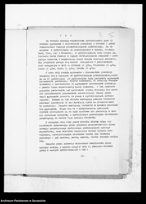 Obraz 7 z jednostki "Informacja dotycząca umocnienia rolniczych spółdzielni produkcyjnych w województwie szczecińskim"