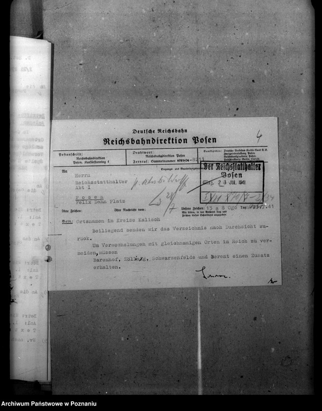 Obraz 8 z jednostki "Ortsnamenänderung Kreis Kalisch - Kalisz"