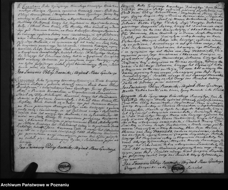 image.from.team "Akta stanu cywilnego Parafii Rzymskokatolickiej Krzywiń (pow. kościański)"