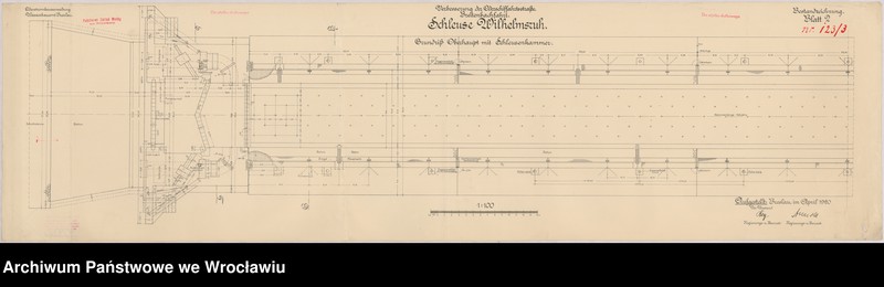 image.from.unit.number "Verbesserung der Oderschiffahrtsstraße. Breitenbachfahrt. Schleuse Wilhelmsruh. Blatt 2-7"