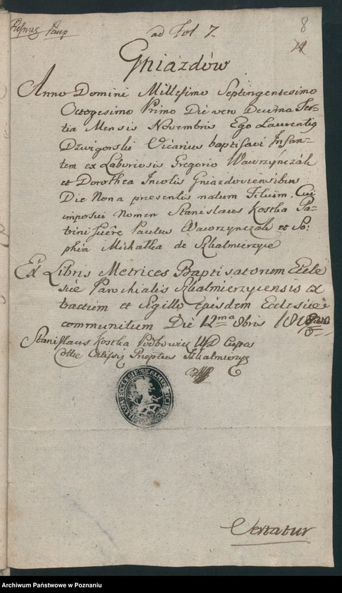 image.from.team "Akta stanu cywilnego Parafii Rzymskokatolickiej Skalmierzyce (pow. ostrowski)"