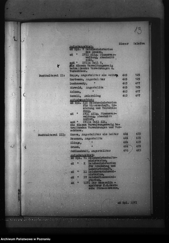 Obraz 17 z jednostki "Geschäftsverteilungsplan (dla księgowości)"