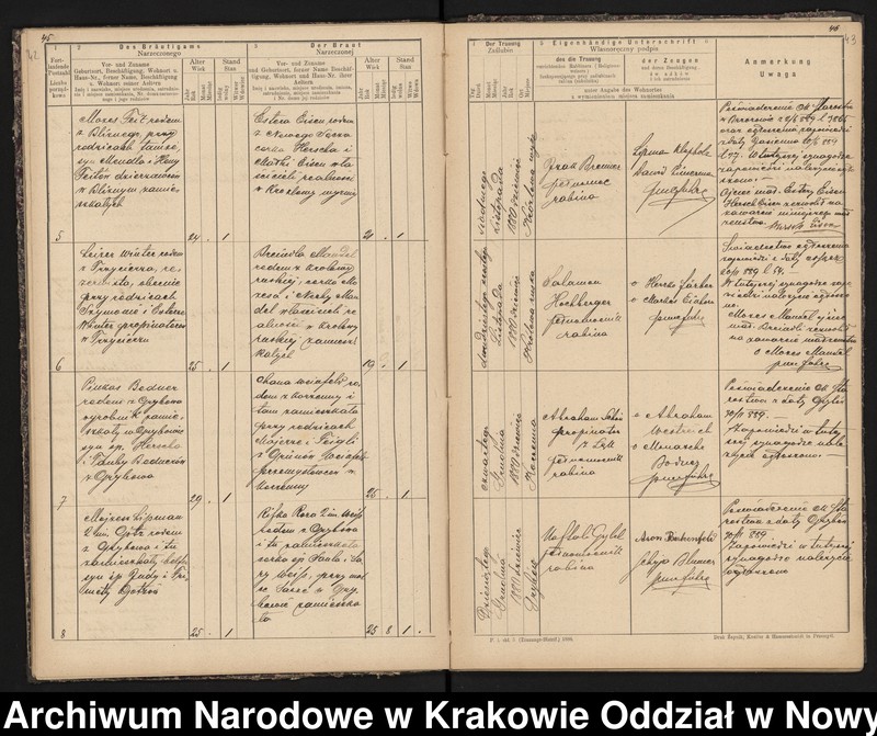 Obraz 16 z jednostki "[Księgi stanu cywilnego - urodzenia, małżeństwa, zgony]"